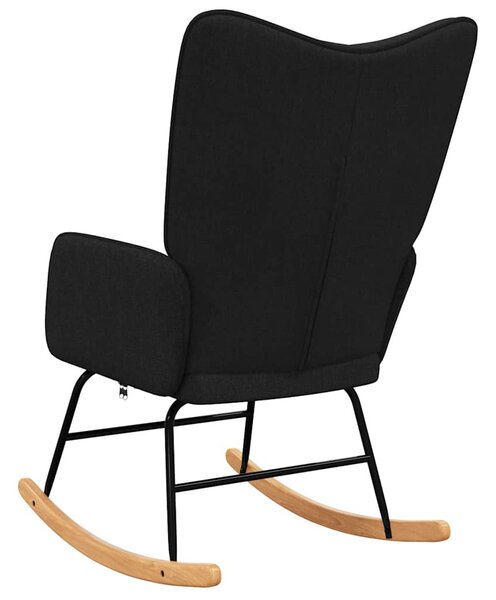 Fekete szövet hintaszék