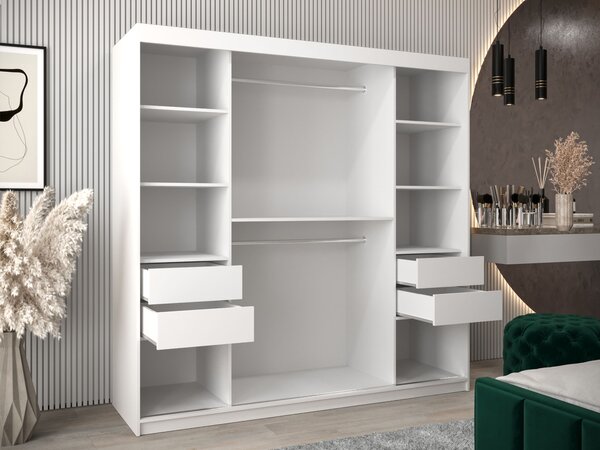 RUBINO T1 ruhásszekrény 200x200x62 - kasmír