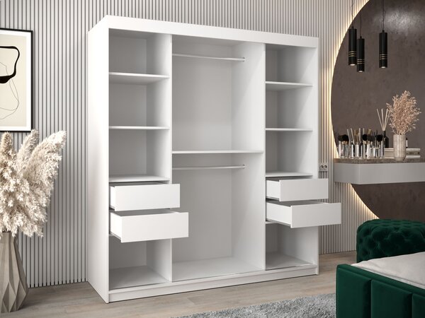 RUBINO T2 ruhásszekrény 180x200x62 - kasmír