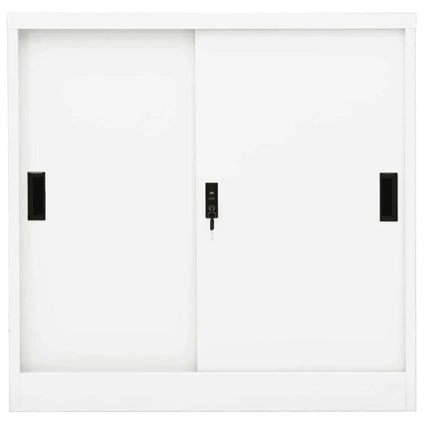 VidaXL Irodai Szekrény - Acél - Tolóajtó - 90x40x90 cm