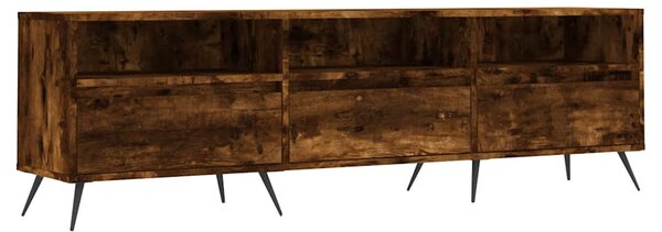 Füstös tölgy színű szerelt fa TV-szekrény 150 x 30 x 44,5 cm