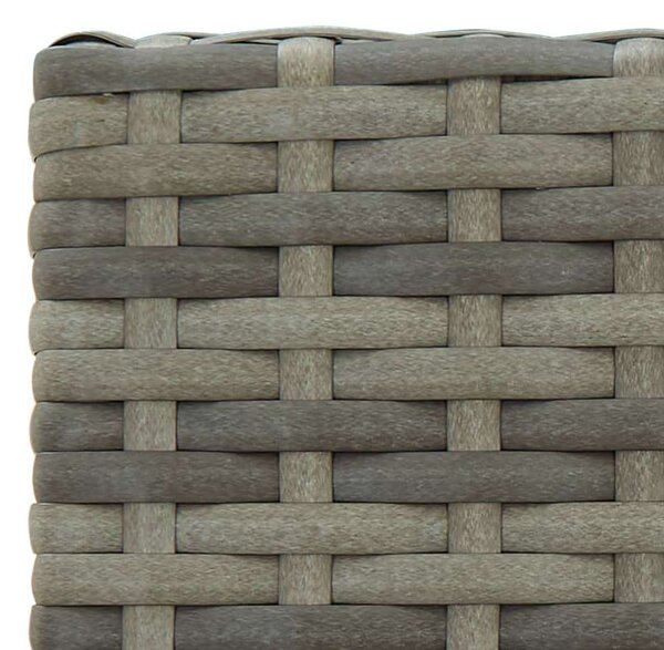 Polyrattan Bárszék - Szürke - 4 db