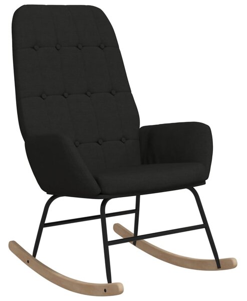 Fekete szövet hintaszék