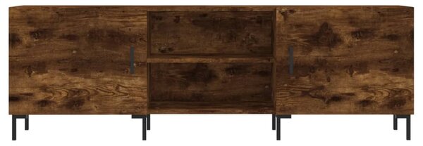 Füstös tölgy színű szerelt fa TV-szekrény 150 x 30 x 44,5 cm