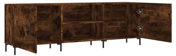 Füstös tölgy színű szerelt fa TV-szekrény 150 x 30 x 44,5 cm