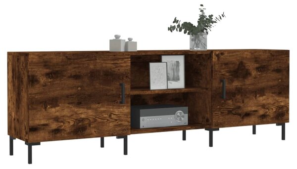 Füstös tölgy színű szerelt fa TV-szekrény 150 x 30 x 44,5 cm