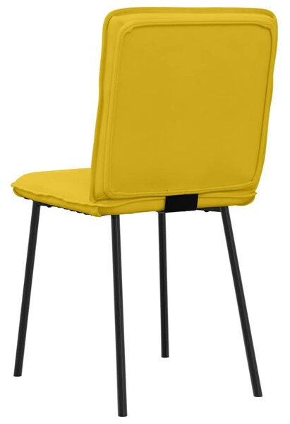 2 db sárga bársony étkezőszék