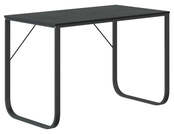 Fekete forgácslap számítógépasztal 110 x 60 x 73 cm