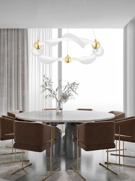 LED lámpa G010-CP WHITE/GOLD