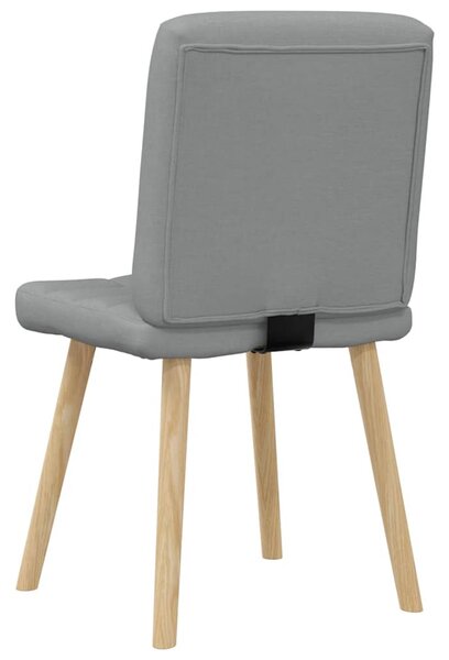 4 db világosszürke szövet étkezőszék
