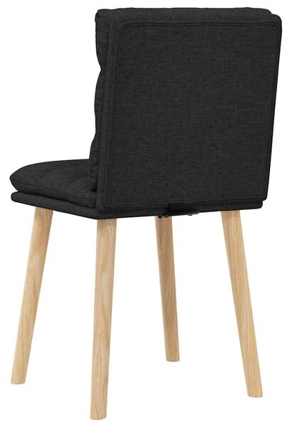 2 db fekete szövet étkezőszék