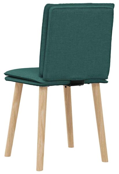 2 db sötétzöld szövet étkezőszék