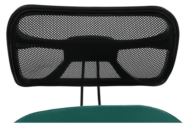 KONDELA Ergonomikus zsámoly, zöld/fekete, RUFUS