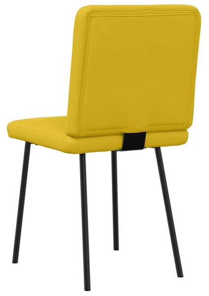 2 db sárga bársony étkezőszék