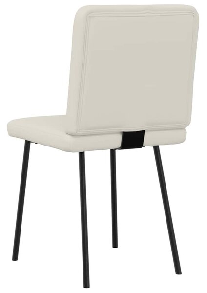 2 db krémszínű bársony étkezőszék