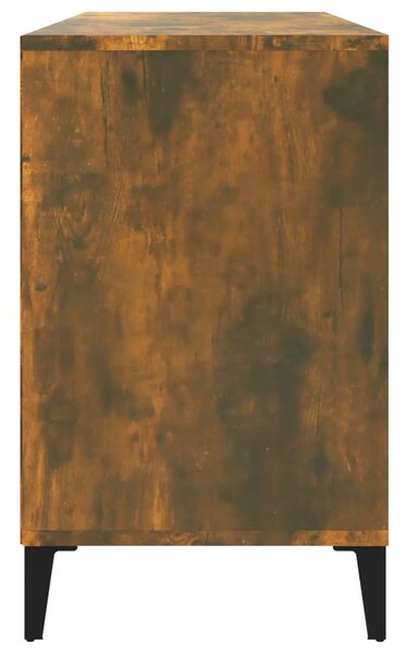 Füstös tölgy színű szerelt fa cipősszekrény 102 x 36 x 60 cm