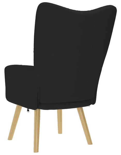 Fekete szövet pihenőfotel