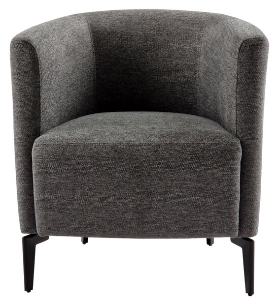 KONDELA Design fotel, szürke/fekete, KAPY