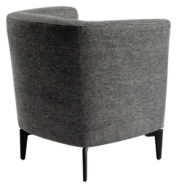 KONDELA Design fotel, szürke/fekete, KAPY