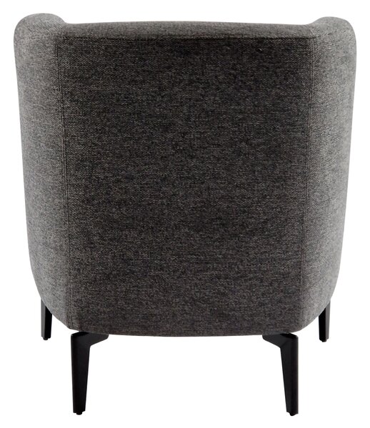 KONDELA Design fotel, szürke/fekete, KAPY