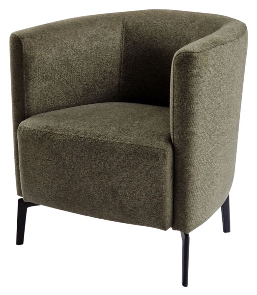 KONDELA Design fotel, zöld/fekete, KAPY