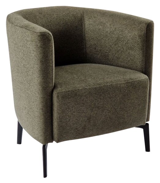 KONDELA Design fotel, zöld/fekete, KAPY