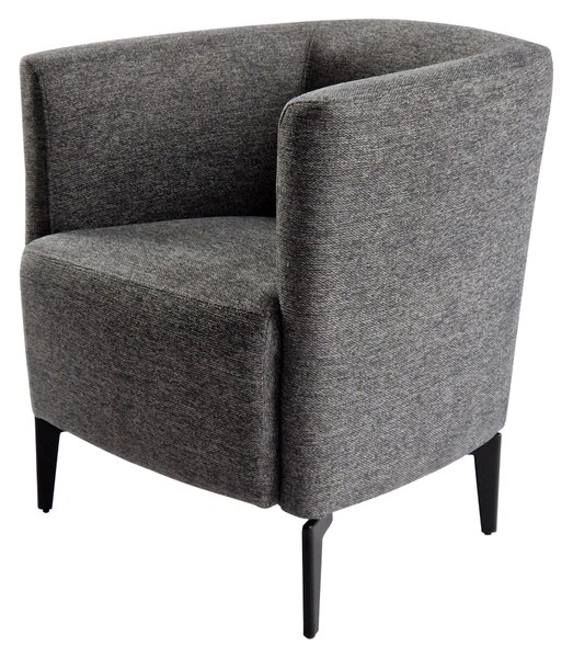 KONDELA Design fotel, szürke/fekete, KAPY
