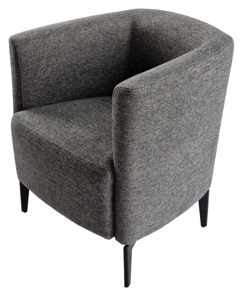 KONDELA Design fotel, szürke/fekete, KAPY