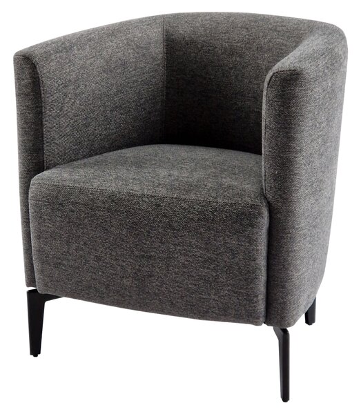 KONDELA Design fotel, szürke/fekete, KAPY