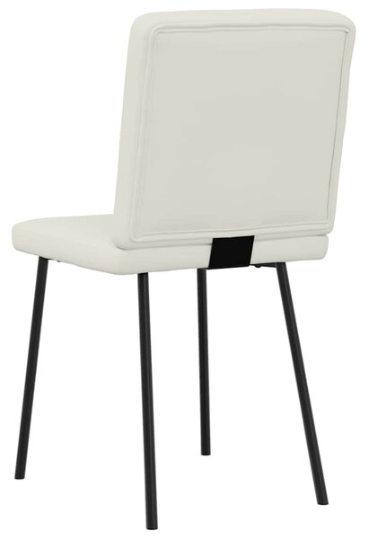 2 db krémszínű bársony étkezőszék