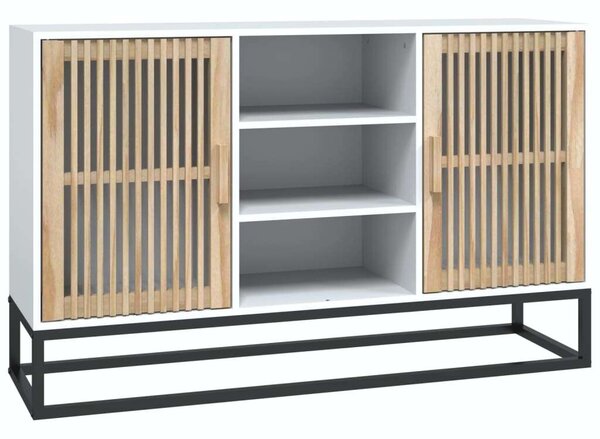 VIDAXL - Fehér Fenyőfa Tálalószekrény - Modern Stílus - 105x30x65 cm