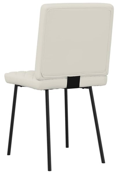 2 db krémszínű bársony étkezőszék