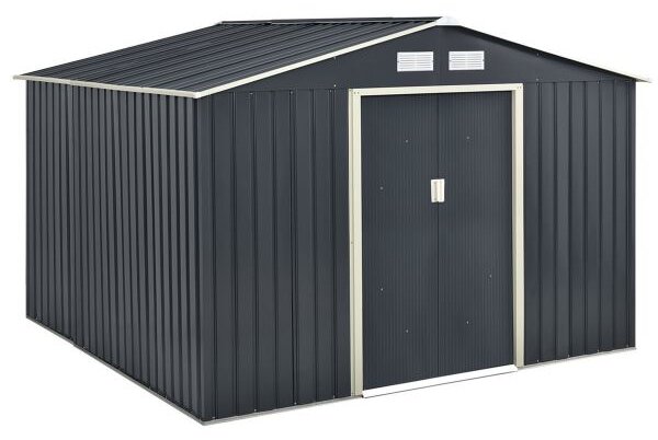 Juskys Kerti házikó XXL 277×319×192 cm - antracit