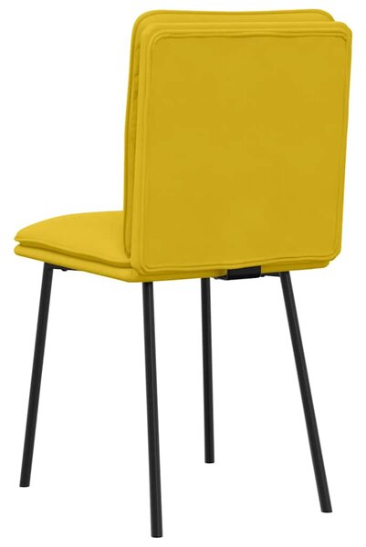 2 db sárga bársony étkezőszék