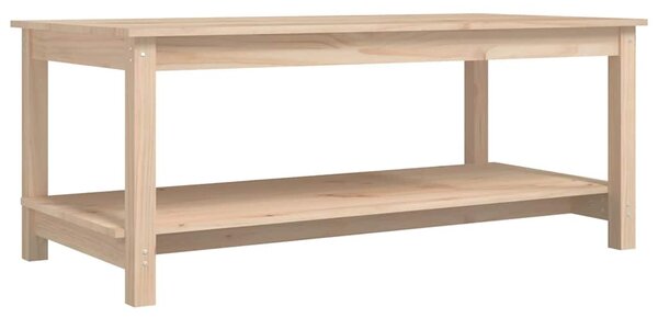 Tömör fenyőfa dohányzóasztal 110 x 55 x 45 cm