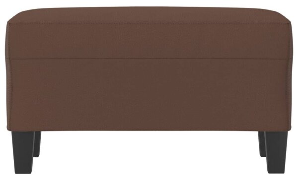 Barna műbőr pad 70 x 35 x 41 cm