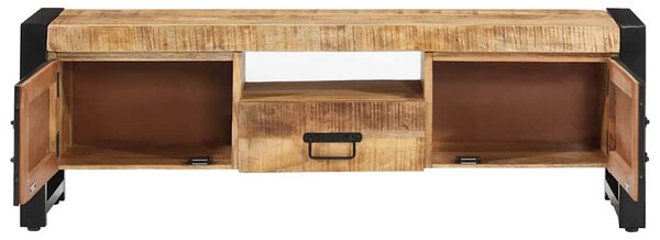Tömör mangófa TV-szekrény 120 x 30 x 40 cm