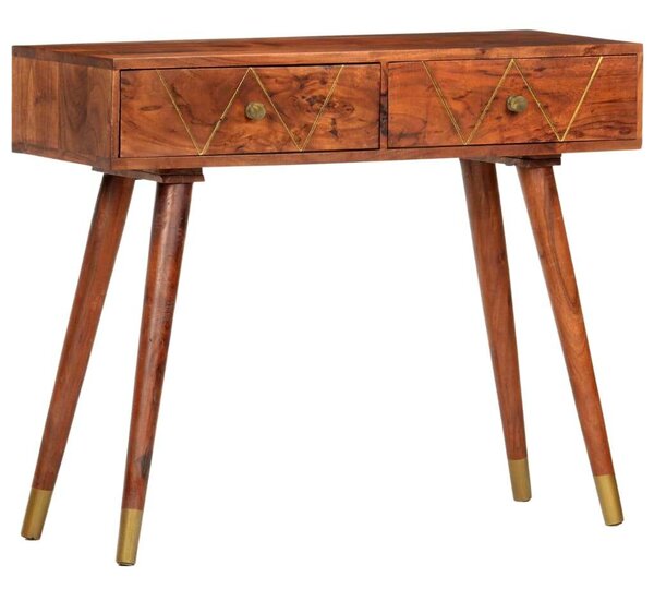 VidaXL tömör akácfa tálalóasztal 90 x 35 x 76 cm