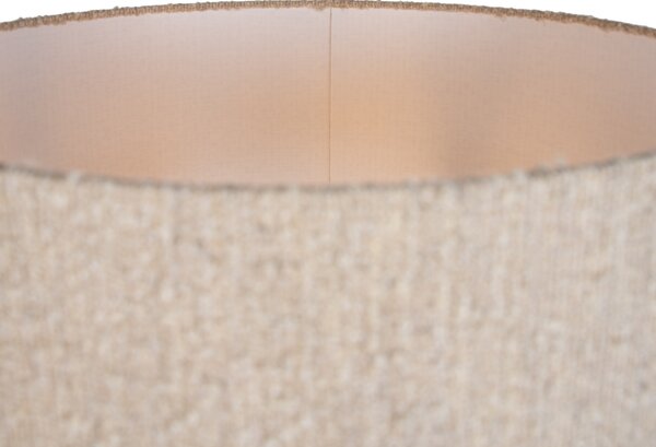 Modern állólámpa fekete bézs buklé árnyékolóval 40 cm - Simplo