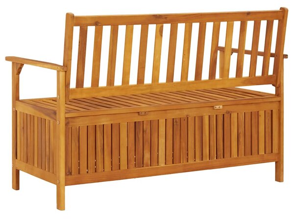 Tömör akácfa kerti tárolópad 120 cm