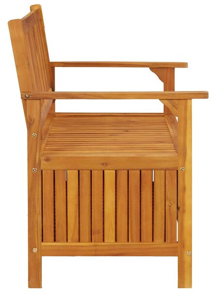 Tömör akácfa kerti tárolópad 120 cm