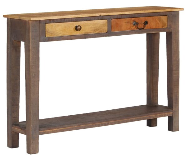 Vintage stílusú tömör fa tálalóasztal 118 x 30 x 80 cm