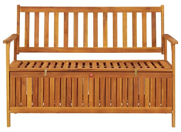 Tömör akácfa kerti tárolópad 120 cm