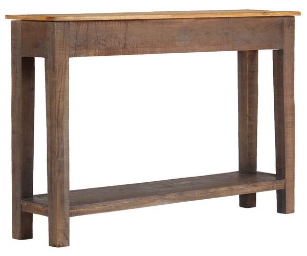 Vintage stílusú tömör fa tálalóasztal 118 x 30 x 80 cm