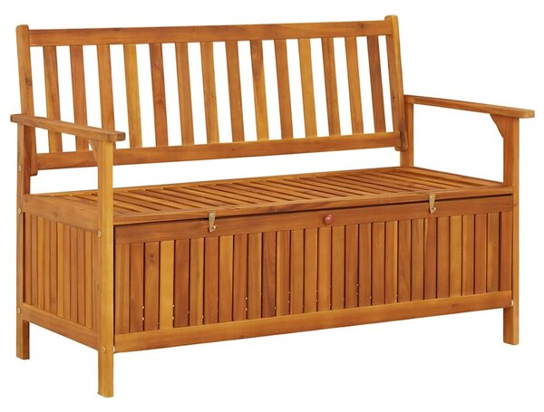 Tömör akácfa kerti tárolópad 120 cm