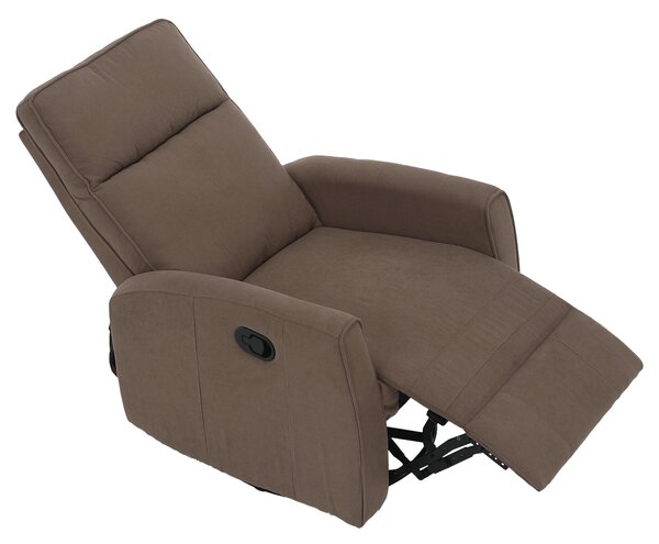KONDELA Relax forgószék fotel, szürkésbarna taupe, MEKENZI