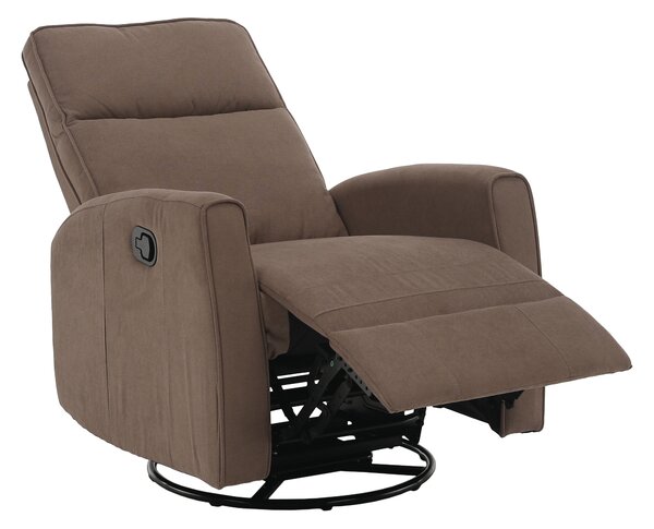 KONDELA Relax forgószék fotel, szürkésbarna taupe, MEKENZI