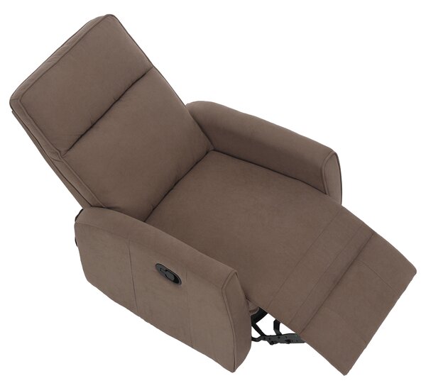 KONDELA Relax forgószék fotel, szürkésbarna taupe, MEKENZI