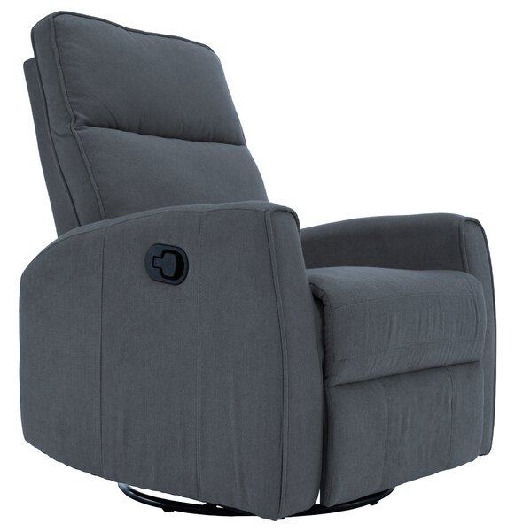 KONDELA Relax forgószék fotel, szürke, MEKENZI