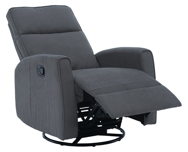 KONDELA Relax forgószék fotel, szürke, MEKENZI